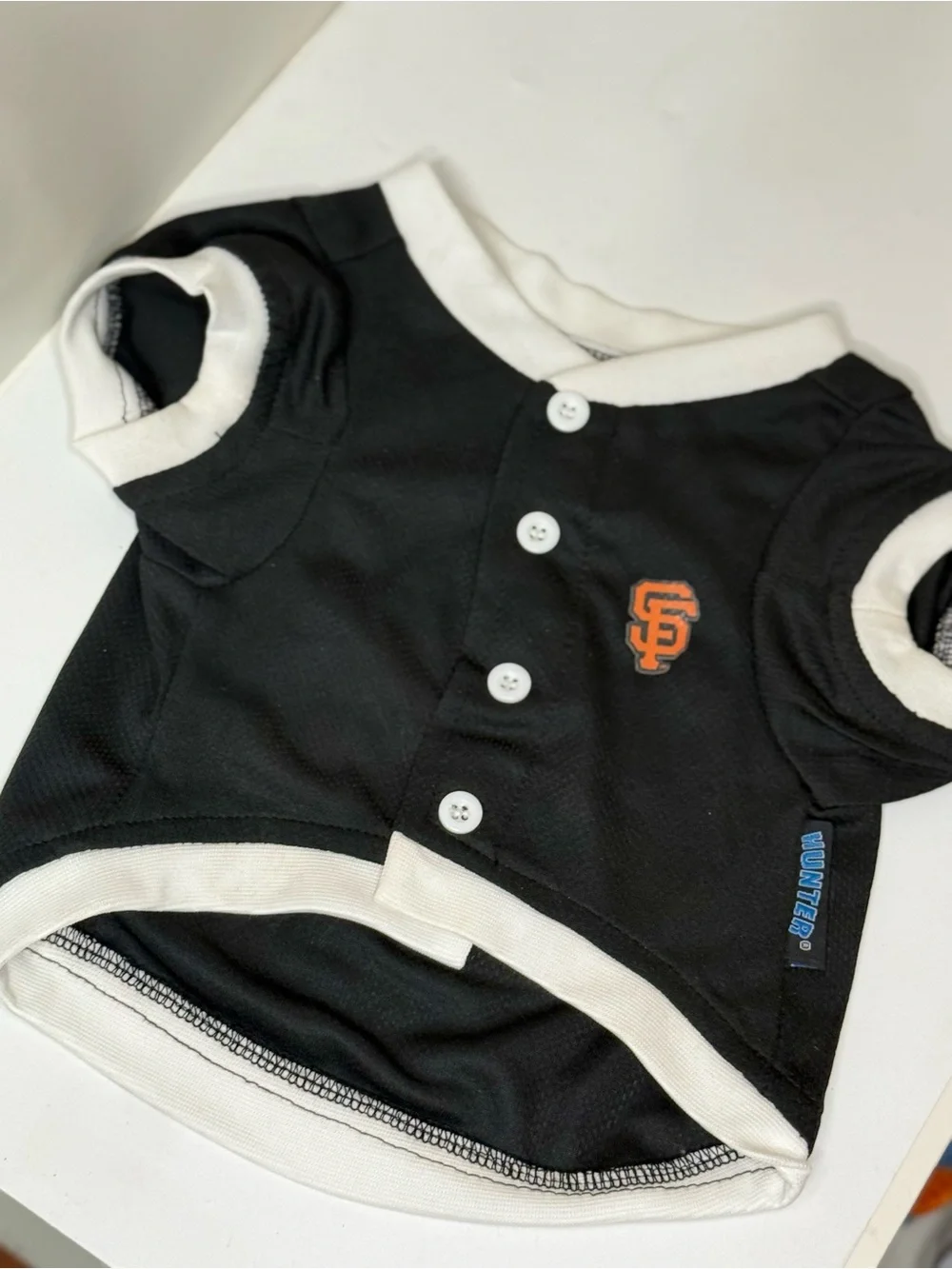 San Francisco Dog Jersey in Black & Orange - Team Style Pet Tee